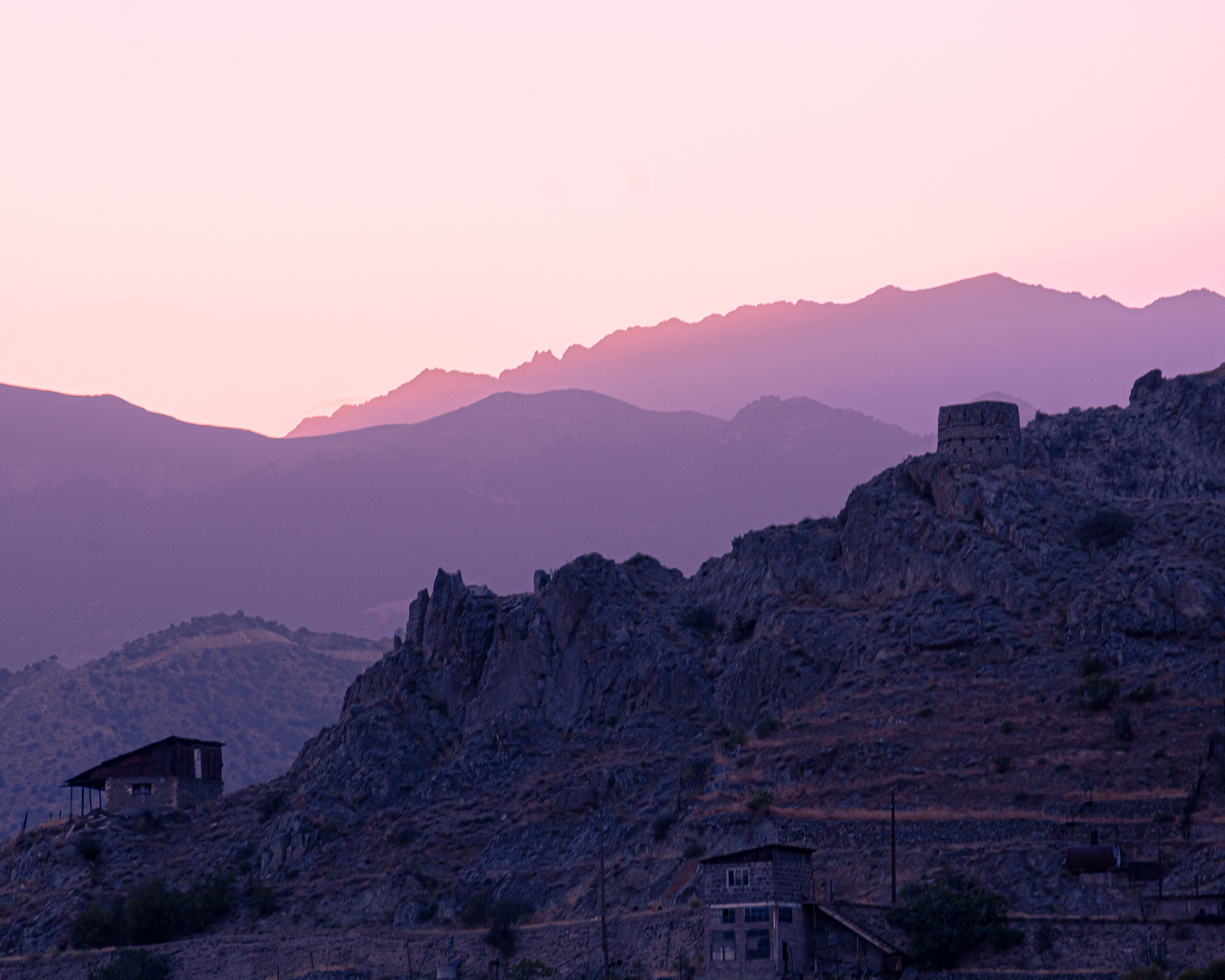 Blue Hour in the Meghri Mountains of Armenia