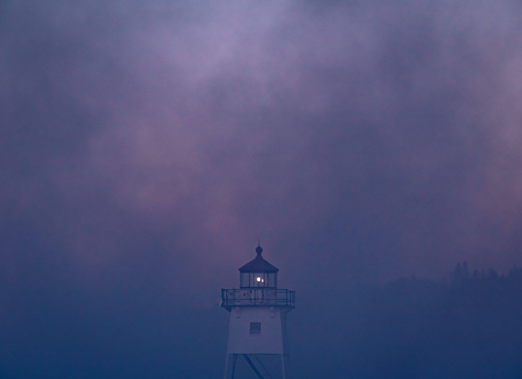 Sea Smoke at the Grand Marais Lighthouse